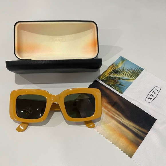 Raen Flatscreen Unisex Yellow/Green Sunglasses - Picture 9 of 9